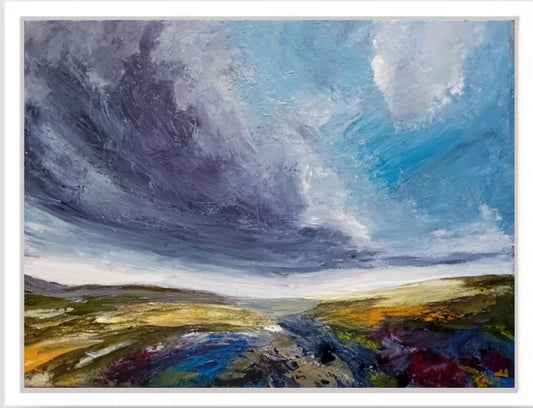 "Just Go Through" - Original Skyscape Painting by Suzy Buckley